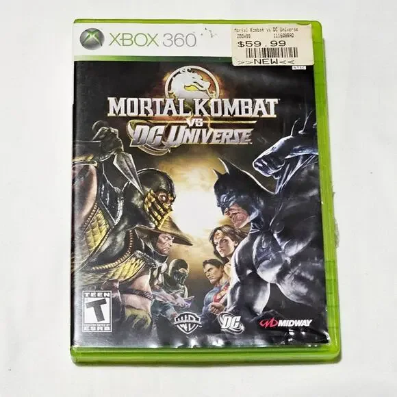 XBOX 360 preloved CIB Mortal Kombat vs DC Universe crossover video game - Picture 1 of 4